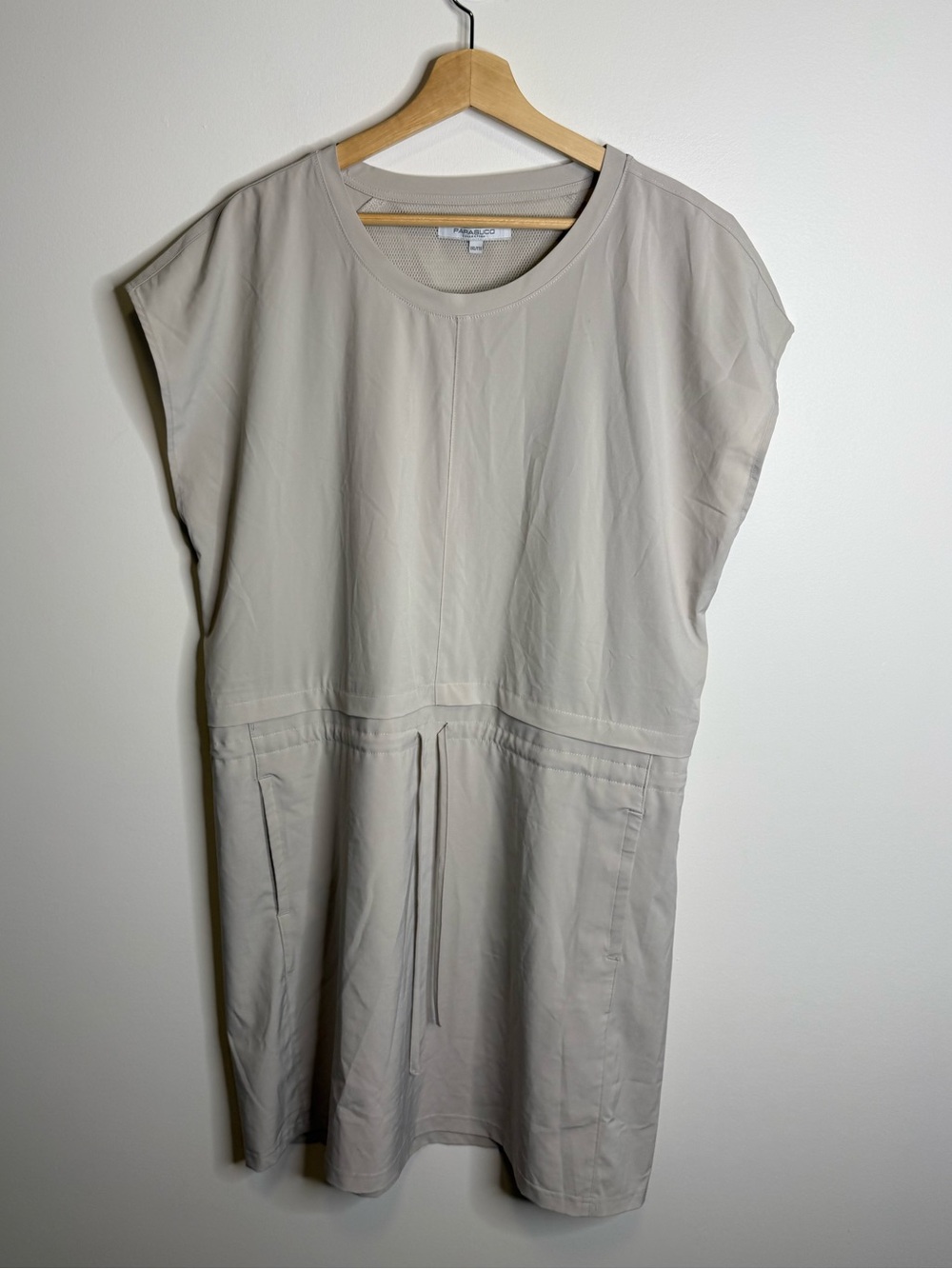 Parasuco Beige Midi Dress size xxl drawstring